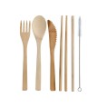 Bamboo Cutlery Set - Flowers