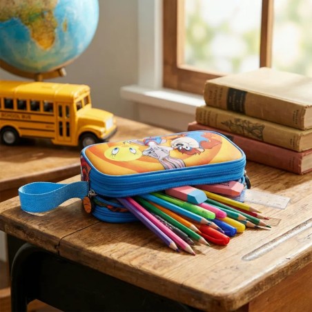 Space Jam 2-Compartment Pencil Case – Tune Squad | Gecodart