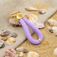 Gold Purple - Elegant Nautical-Style Keyring