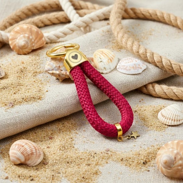 Oro Rosso - Elegante Portachiavi in ​​Stile Nautico