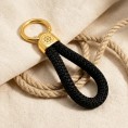 Nero Oro - Elegante Portachiavi in ​​Stile Nautico