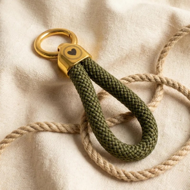 Doré Vert - Elégant porte-clés style marin