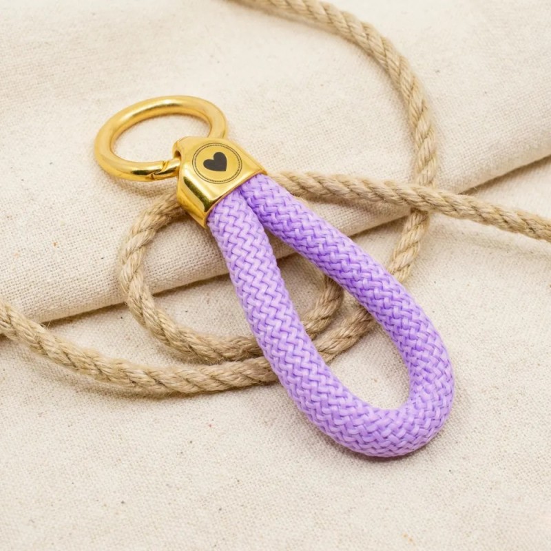 Gold Purple - Elegant Nautical-Style Keyring