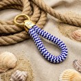 Blue and White - Elegant Nautical-Style Keyring