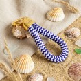 Blue and White - Elegant Nautical-Style Keyring