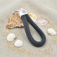 Grey - Nautical Silver Keyring