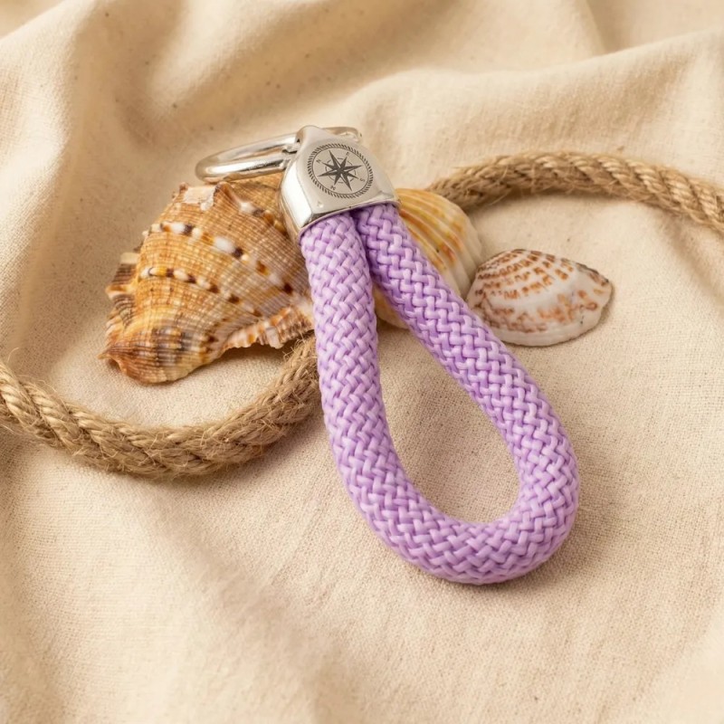 Lila – Maritimer Schlüsselanhänger in Silber