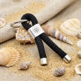 Black - Nautical Keyring
