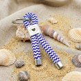 Blue and White - Nautical Keyring