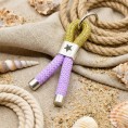 Purple Gold - Nautical Keyring