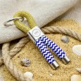Blue and White Gold - Nautical Keyring