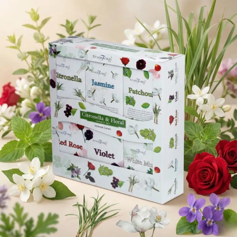 Lemongrass & Floral - Backflow Incense Cone Assortment