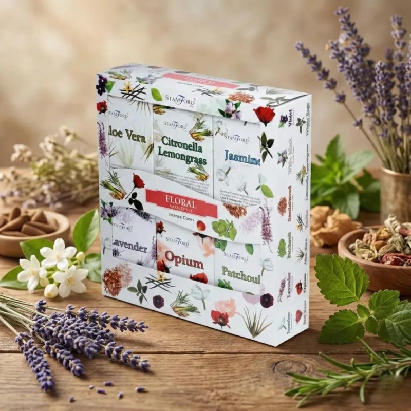 Floral - Assortiment cônes d’encens à reflux