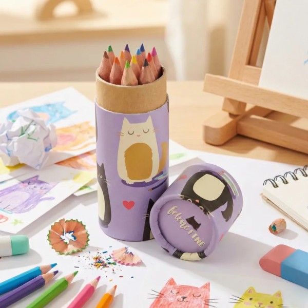 Cat - Colored Pencil Holder - GECODART