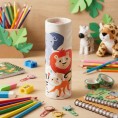 Animaux Zoo - Pot à crayons de couleur