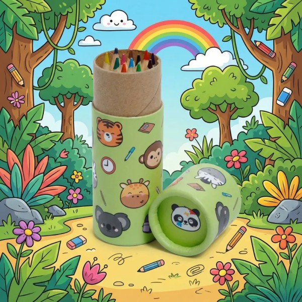 Animali selvatici - Portapenne colorate