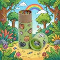 Animaux sauvages - Pot à crayons de couleur