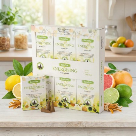 Cônes d’encens à reflux - Énergisant - Gecodart