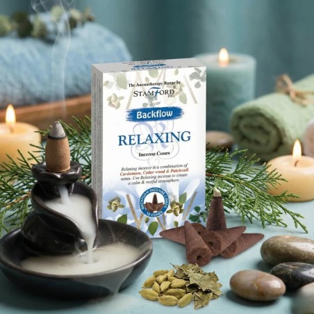 Backflow incense cones - Relaxing - Gecodart