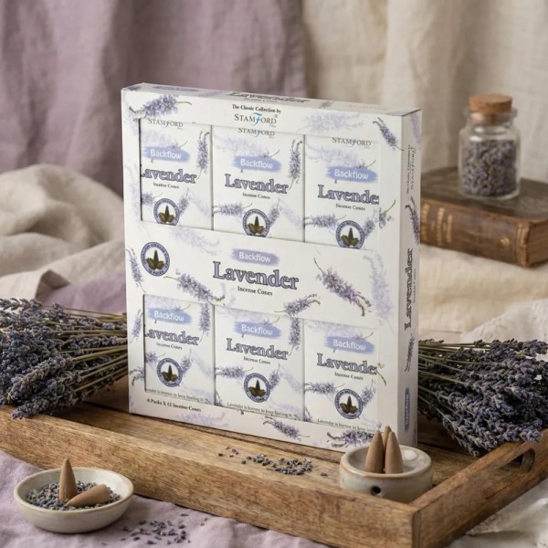 Lavender - Backflow Incense Cones x6
