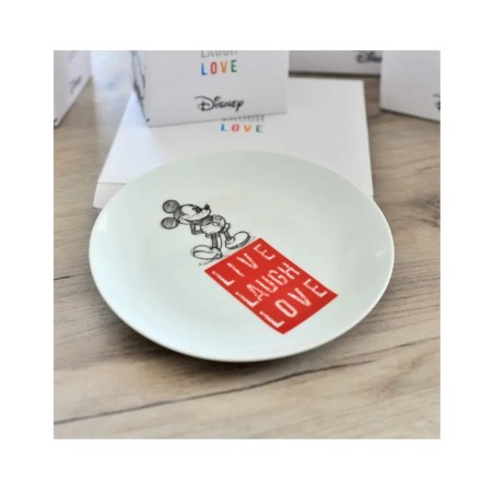 Assiette à gâteau Mickey - Couleur rouge