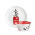 Lot Bol + assiette Mickey - Rouge