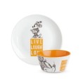 Minnie Mouse Bowl + Plate Set - Orange