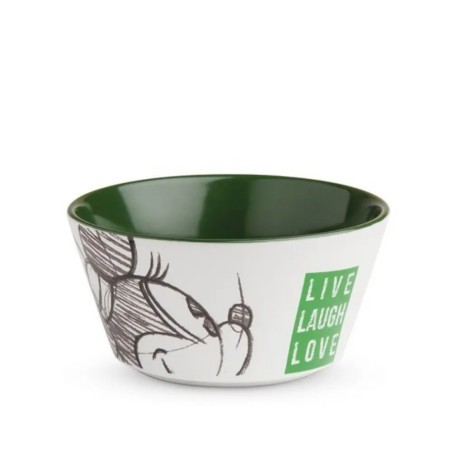 Minnie Mouse Bowl + Plate Set - Green
