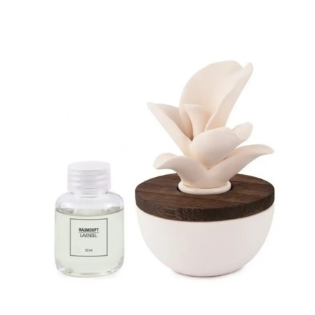 Diffuseur de parfum - Fleur céramique - Lavande