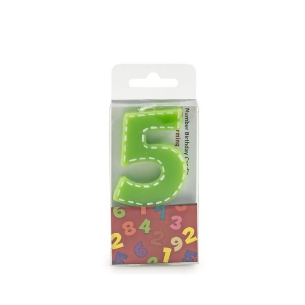 Numero 5 - Candela di compleanno