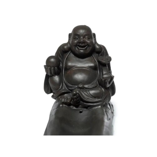 Chinesischer Glücksbuddha - Räucherstäbchenhalter