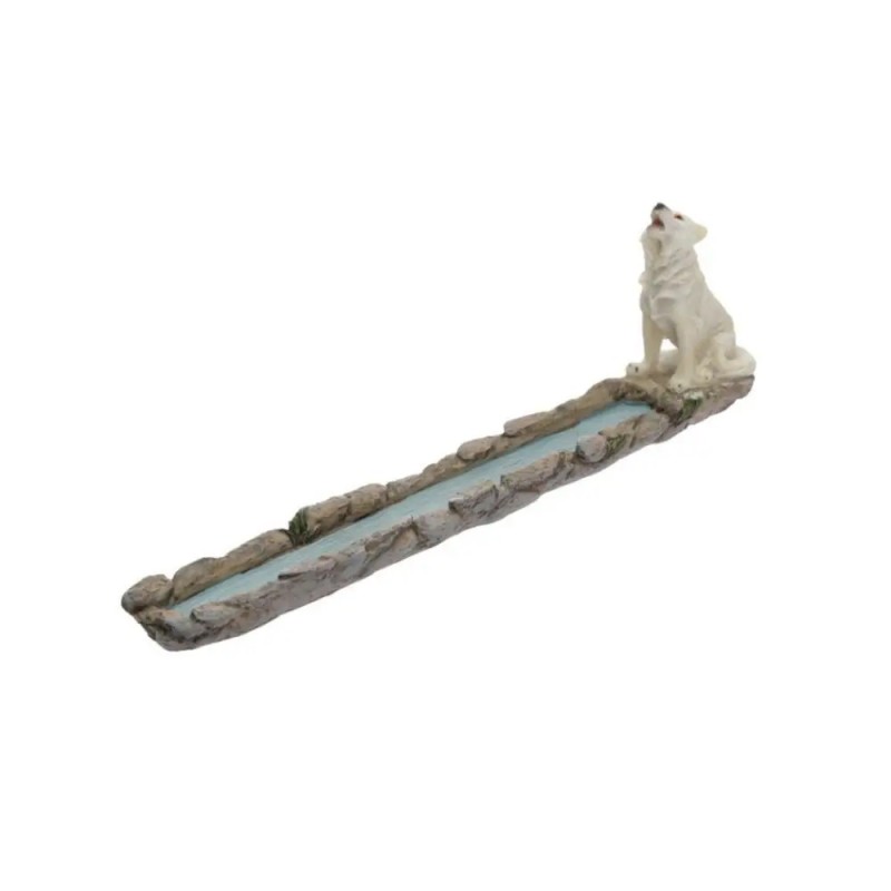 River Spirit Wolf - Incense Holder