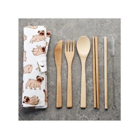 Bamboo Cutlery, 6-piece set, buy on GECODART